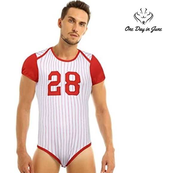 Iefiel Other - One-Piece Baseball Themed Bodysuit